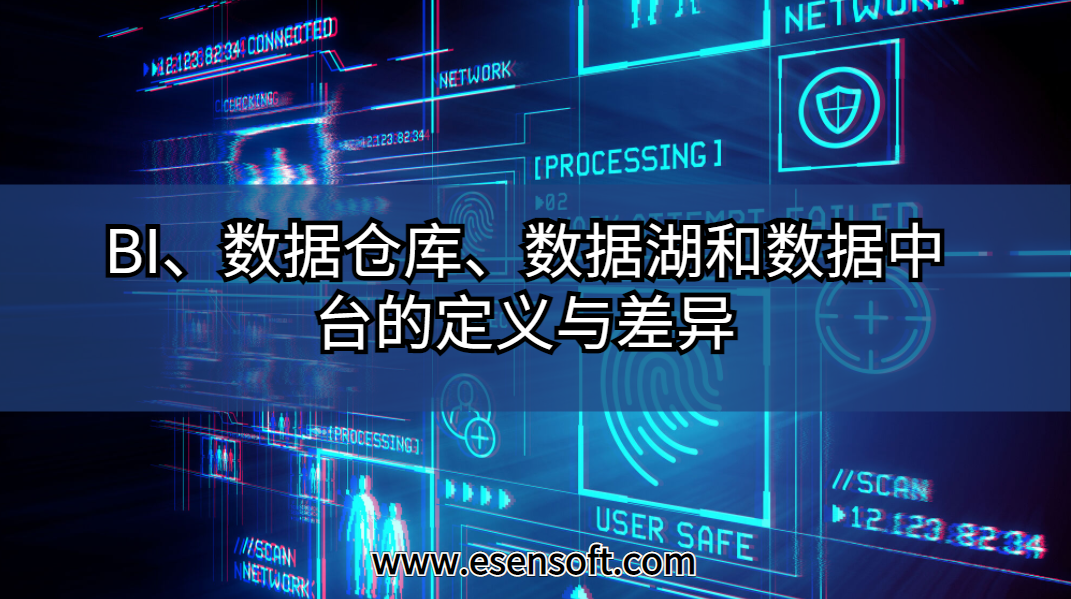 BI、数据仓库、数据湖和数据中台的定义与差异